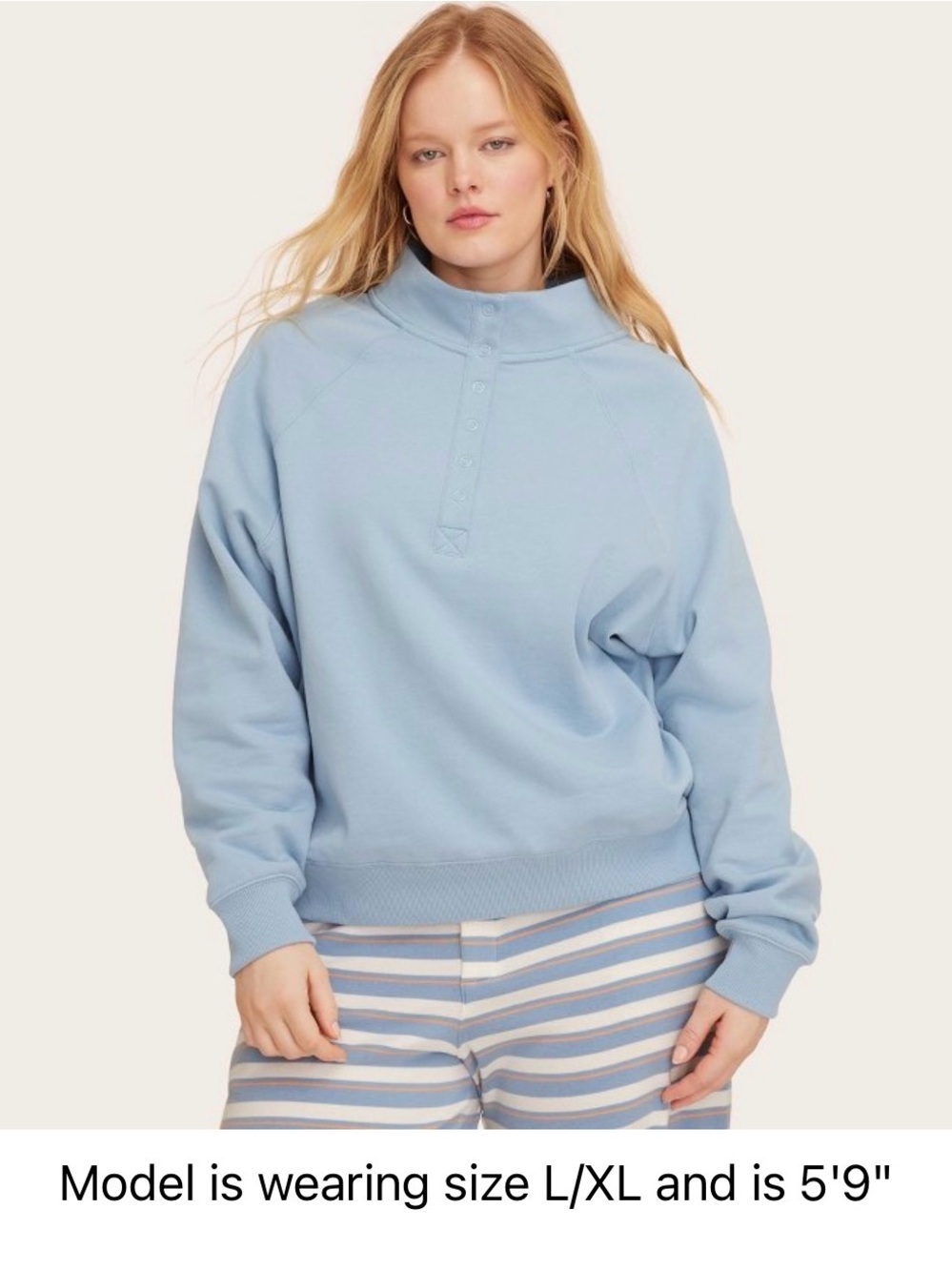 Parke x Target - Snap mockneck popover sweatshirt - L/XL - Picture 3 of 8